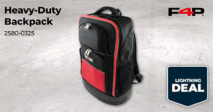 Heavy-Duty Backpack, 2580-0325, F4P, Lightning Deal