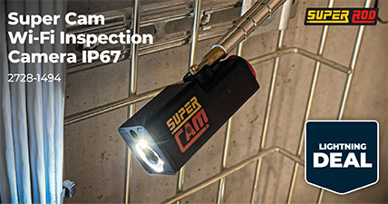 Super Cam Wi-Fi Inspection Camera IP67, 2728-1494, Super Rod, Lightning Deal